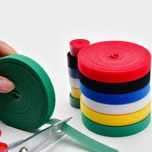 Blue Nylon auto-adesivo gancho <span class=keywords><strong>Loop</strong></span> Velcro Zip laços dobrável cabo organizador Back-to-Back planta laços para armário de cozinha