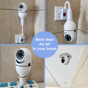 Popolare HD 3.0MP Tuya Wifi CCTV telecamera di sorveglianza lampadine tipo Wifi lampadina 360 panoramica con telecamera PTZ - Product Image 6