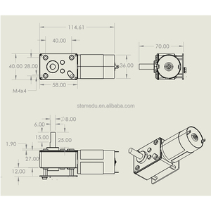 120KG ASME-SQB Worm Reduction Steering <strong>Servo</strong> <strong>Motor</strong> Aluminum Alloy Magnetic Code <strong>Servo</strong> <strong>Robot</strong> Arm for Valve Control - Product Image 6