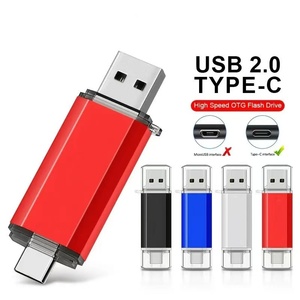 Speicher Speicher 2 In 1 USB-Festplatte 32 GB 64GB Daumen laufwerk Kappe Pen drive Design USB-Stick USB-Flash-Laufwerk mit LED-Anzeige - Product Image 3
