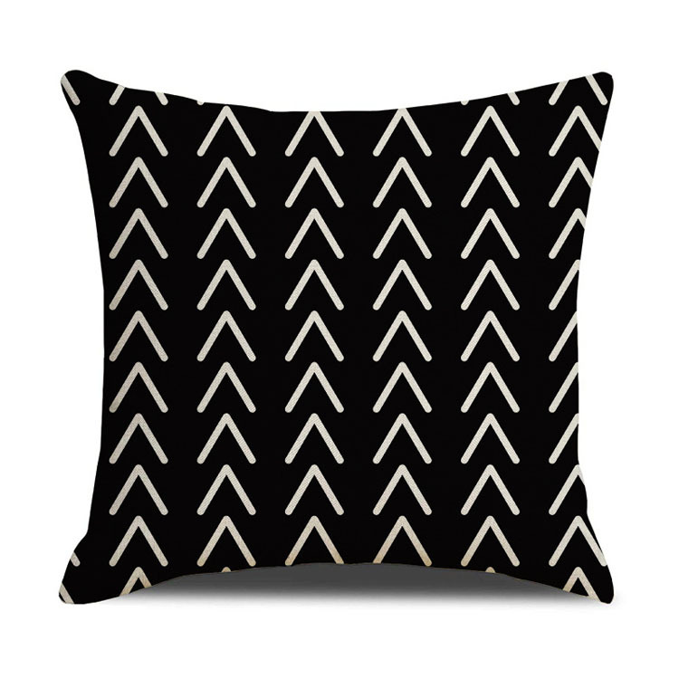 Nordic Home Decor Pillow Cover Office Car Linen Cushion Cover Custom Geometric Print Cushion Cover
