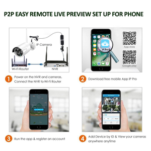 Tuya H.265 3MP HD kablosuz CCTV sistemi su geçirmez WIFI IP güvenlik kamerası 8CH NVR Video gözetim kitleri - Product Image 3