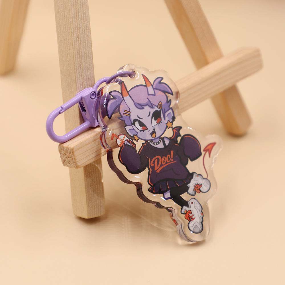 epoxy acrylic keychain