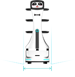 Robot de entrega de material ABS de diseño personalizado, robot automatizado tipo Panda para entrega de alimentos - Product Image 2
