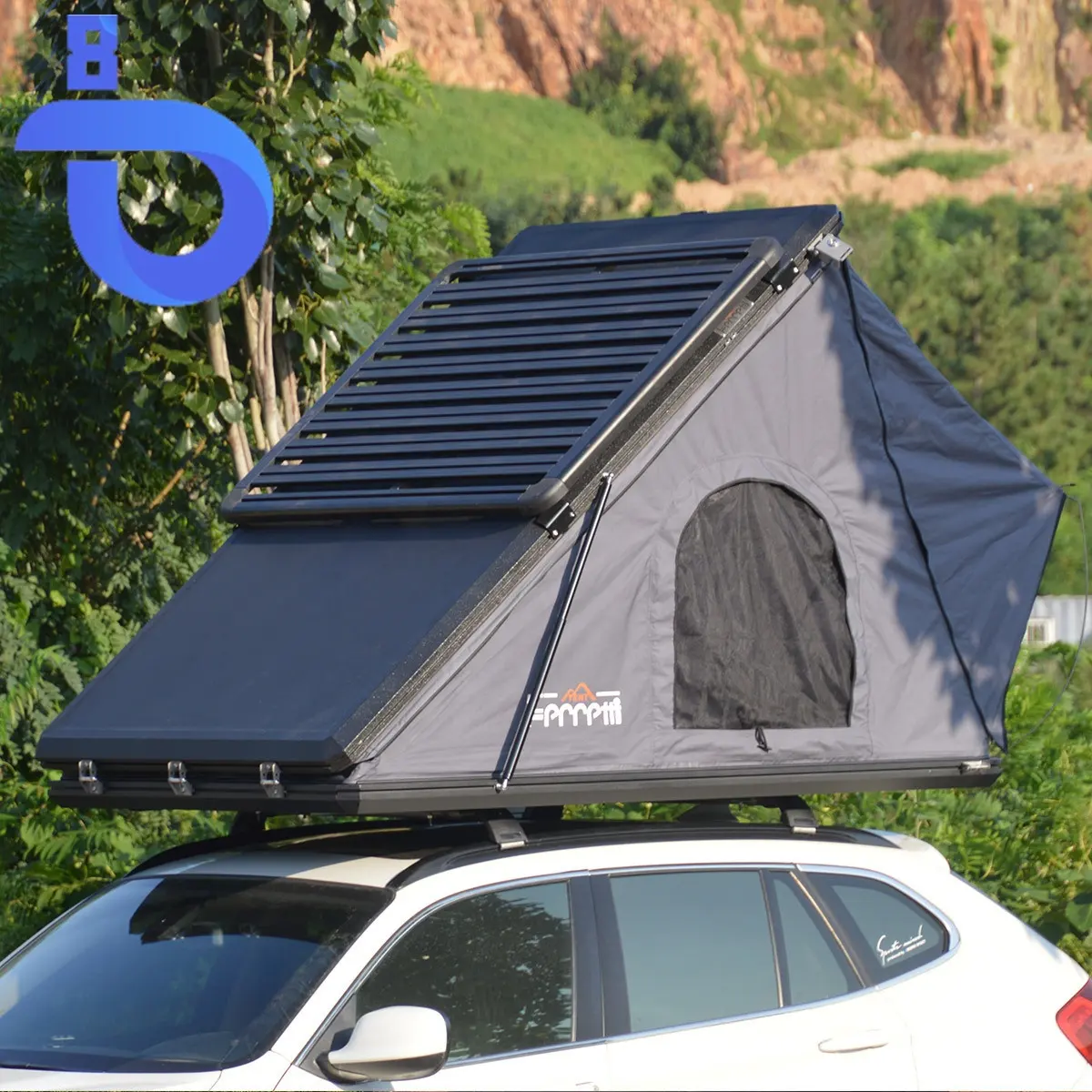 Двойная алюминиевая жесткая оболочка, треугольная Автомобильная крыша, палатка для кемпера, алюминиевая кабина, жесткий корпус для 4wd внедорожника