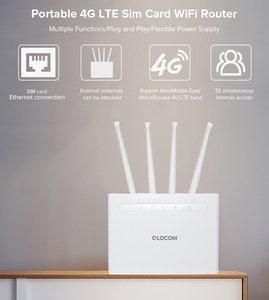 QLOCOM CF-E3 3G/4G LTE MODEM Router 300mbps Mobile Broadband Hotspot SIM sbloccato Wifi Modem 2.4G Router Wireless per interni - Product Image 3
