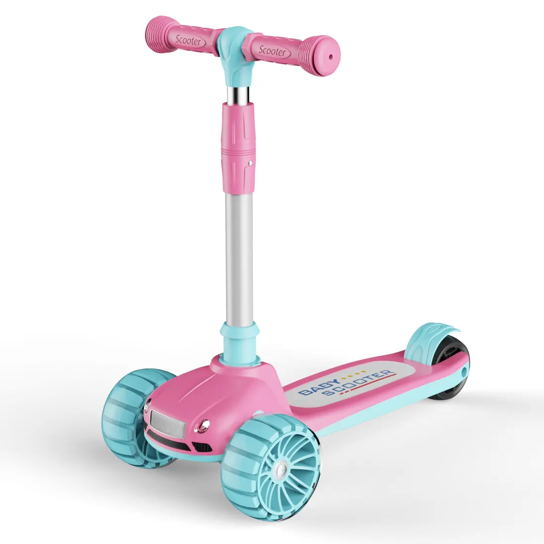 Scooter infantil MUSIC 3 em 1 para crianças de 1 a 8 anos, atacado, bebê em 1 pode sentar, empurrar e deslizar na scooter infantil