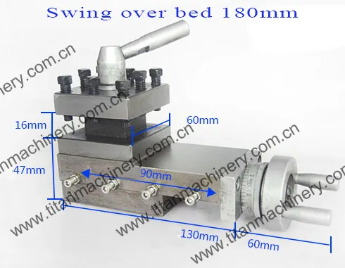 Poste de herramientas de torno de 180mm oscilante