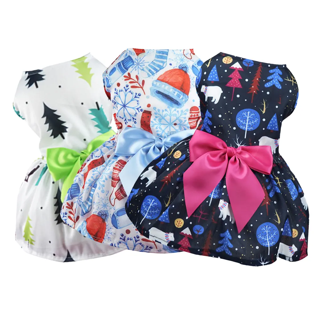 Groothandel Custom Hond Kleding Kerst Hond Jurk Luxe Huisdier Kleding Huisdieren Hond Kat Kleding