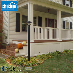 <strong>PVC</strong> Railing Plastic Handrails Vinyl Stair <strong>Porch</strong> Balustrades for Decking and Balcony - Product Image 3