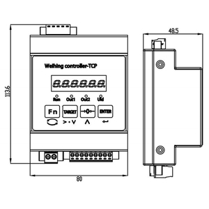 XH3187 DIN binario scala di pesatura trasmettitore indicatore di peso con uscita analogica 24V DC indicatore di controllo del peso modbus rs485 - Product Image 4