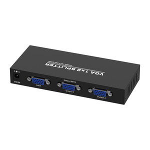 Divisor VGA de 2 puertos de 350MHz para 1 computadora 2 pantallas 1 entrada 2 salidas VGA Splitter 1x2 Max 2560x1440