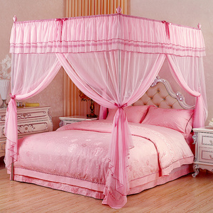 Nuevo producto, mosquitera Rectangular de poliéster estilo princesa, mosquitera de cama de doble tamaño - Product Image 2