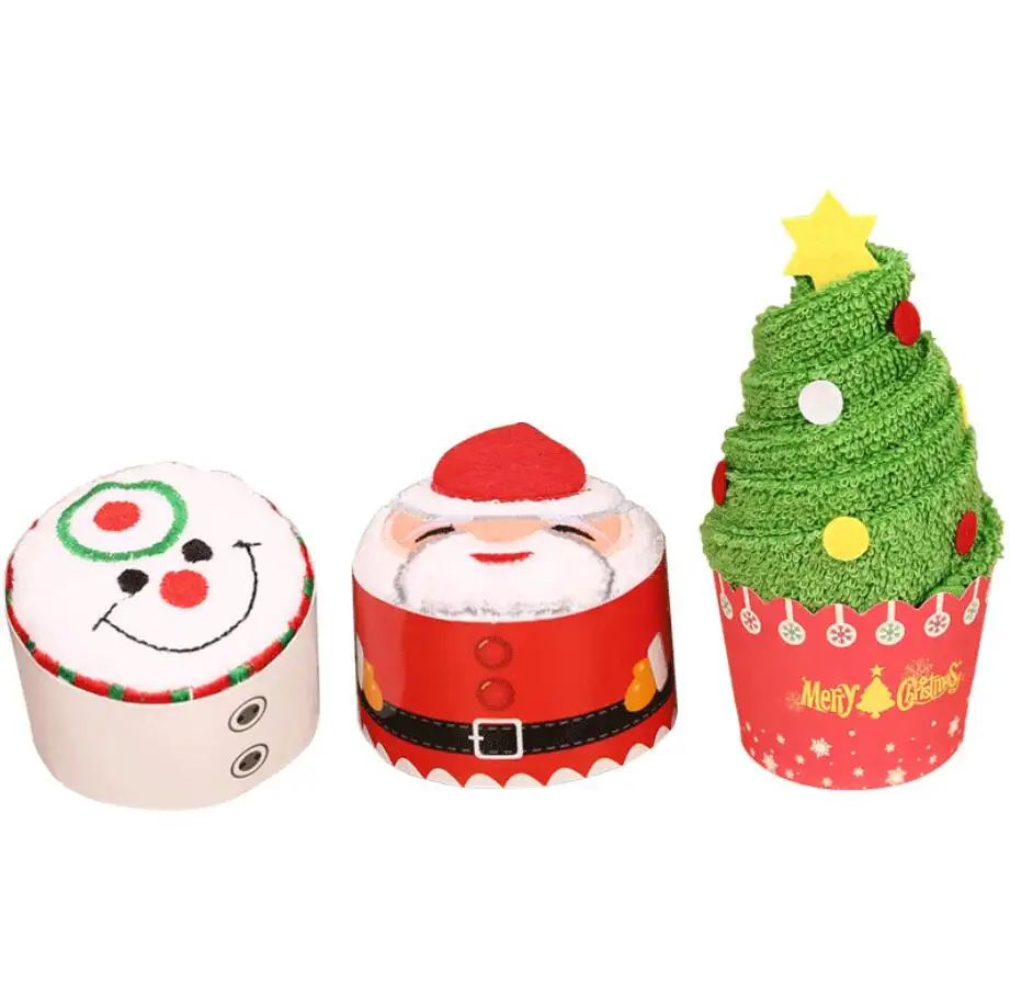 유행 선전용 고명한 디자인 자수 크리스마스 선물 고정되는 케이크 수건