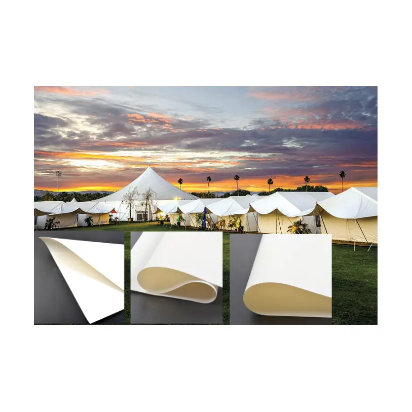 Брезент сверхмощный Водонепроницаемый 500d купол ПВХ брезент ПВХ поли брезент высокая устойчивость к погодным условиям для холщовой палатки ткань