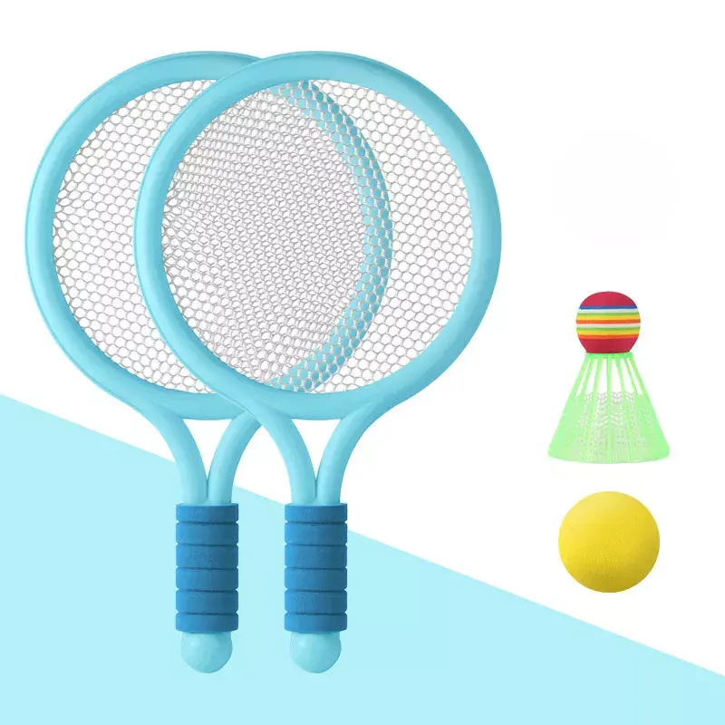 Ensemble de raquettes de Badminton et de Tennis pour enfants. Raquettes de Tennis avec balle et volant. Plage, piscine, parc, jeux d'extérieur pour enfants