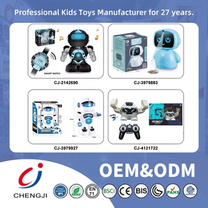 Chengji control remoto batalla robot juguete niños 360 grados girando acústico-óptico RC lucha robot control remoto con arma - Product Image 5