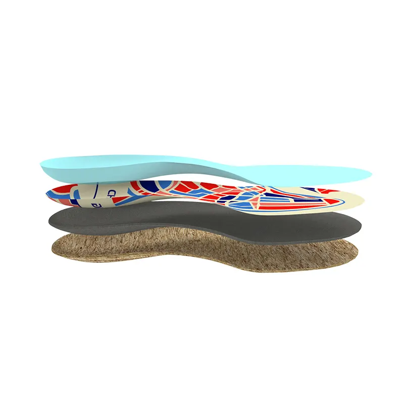 . Fitness Orthopedic Clinic Silicone Heel Reflexology Custom Insoles Cork Custom Printed Insoles