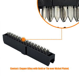 ซ็อกเก็ตสองส่วน2.0มม. ช่องเสียบ IDC สีทอง/นิกเกิล IDC แบบ30Pin - Product Image 4