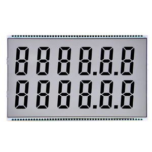 Display LCD per auto TN a 7 segmenti con display LCD a 12 cifre personalizzato per distributore di carburante - Product Image 1