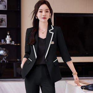 Cao cấp chuyên nghiệp của phụ nữ phù hợp với nhỏ Tay áo thời trang văn phòng & Bán Hàng phỏng vấn ăn mặc cho tiếp thị tư vấn Overalls - Product Image 6