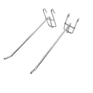 Fabrik preis Supermarkt Metall Chrom <span class=keywords><strong>Gridwall</strong></span> Haken Single Prong <span class=keywords><strong>Gridwall</strong></span> <span class=keywords><strong>Display</strong></span> Haken für den Einzelhandel