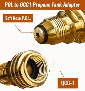 מתאם פרופאן POL ל-QCC1, מתאם מיכל פרופאן ממיר שסתום שירות מיכל POL <span class=keywords><strong>LP</strong></span> לצינור או וסת QCC1/Type1