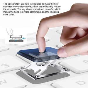 Precio de fábrica 78 teclas Mini ratón inalámbrico combinación de teclado recargable Bluetooth teclado y ratón PC portátil - Product Image 5