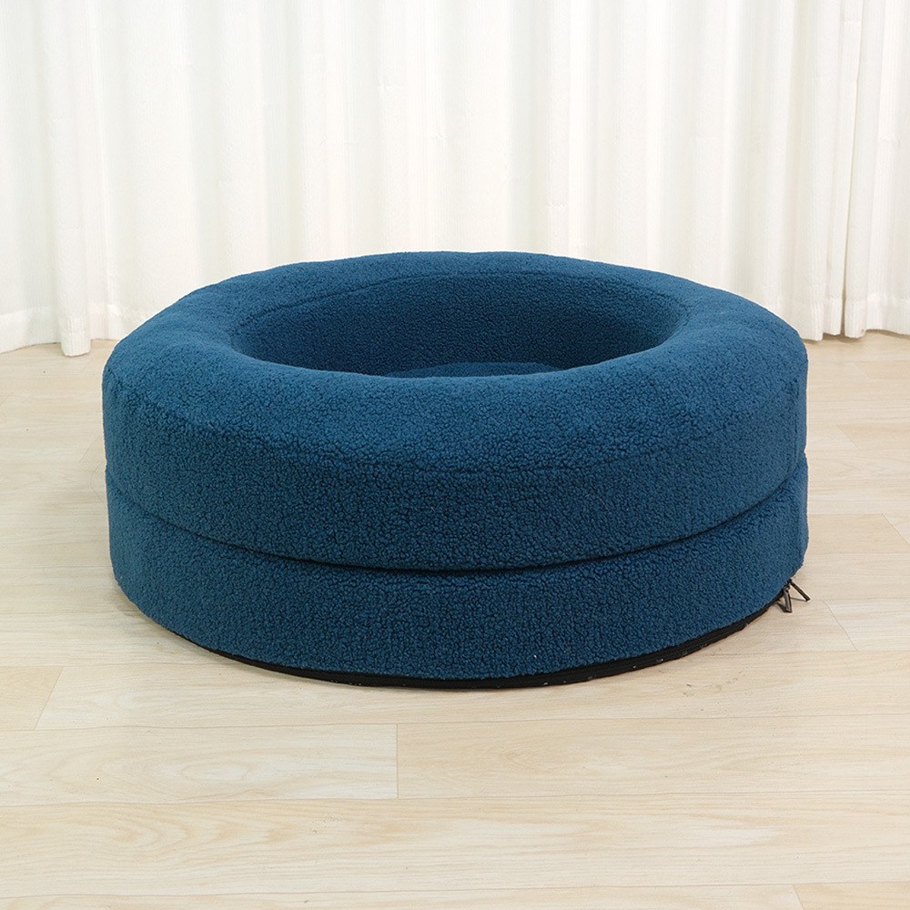 Teddy velluto diamante blu