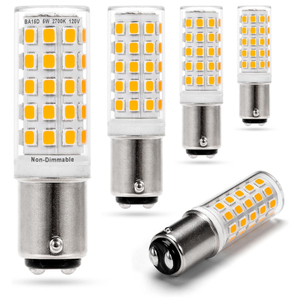 BA15D120ボルトダブルコンタクトDCバヨネットベースLED電球T3/T4/C7/S6ソフトウォームホワイトBA15Dミシン電球 - Product Image 1