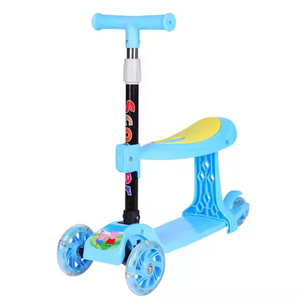 สกู๊ตเตอร์สามล้อหลากสีพับได้สำหรับเด็กดีไซน์แบบสามในหนึ่ง - Product Image 3