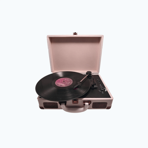 Retro 3-speed BT Portable Suitcase Record Player with Built-in Speakers for Upgrading Turntable Audio Sound - Product Image 2