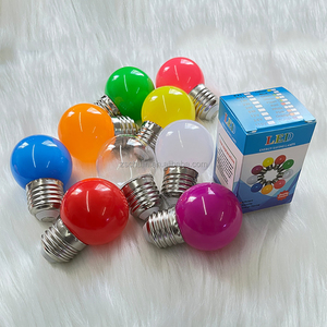 Ucuz G45 E27 B22 0.5W 1W 2W 3W 5W led lamba ışığı PC plastik renkli ampul işık RGB ampul üreticisi led ışık için dekoratif - Product Image 5