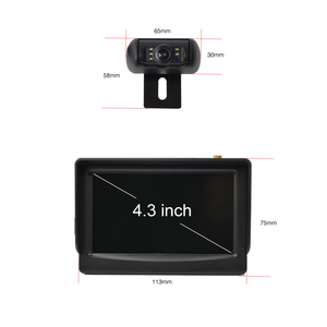 4.3 Inch <strong>Wireless</strong> Backup Rear View Car Camera Monitor Kit Night Vision Parking <strong>Reverse</strong> Camera System for Car Pickup vans Suv - Product Image 5