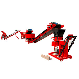 Earth Mud Clay Eco Adobe Máquina de fabricación de ladrillos de bloques entrelazados Máquina de ladrillos de tierra comprimida automática hidráulica - Product Image 2