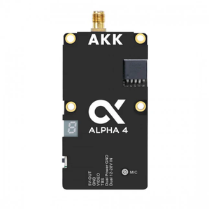 AKK Alpha 4 4W VTX - 4.9/5.8GHz 80CH 1w/2w/3w/4w güç değiştirilebilir destek akıllı ses FPV Video verici - Product Image 1
