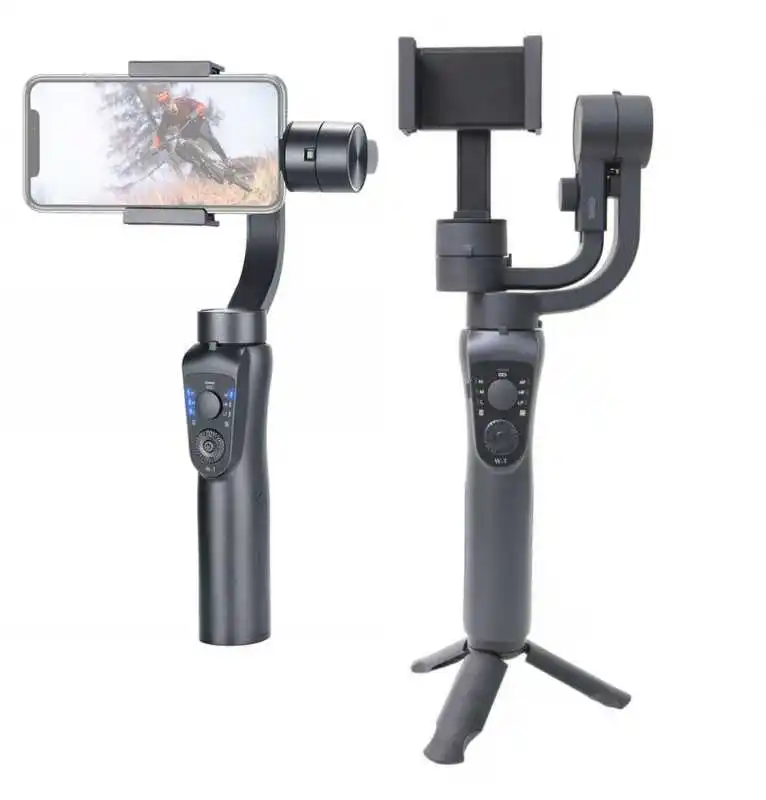 جهاز استقرار كاميرا gimbal عالي الجودة S5B لإلتقاط الصور والفيديو للهاتف مع ميزة شحن بطارية ثلاثية القوائم