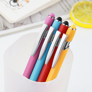 Popular Retractable 1.0mm Writing Width Ball <strong>Pen</strong> Business <strong>2</strong>-in-1 Aluminum <strong>Stylus</strong> Soft Touch Screen <strong>Pen</strong> With Custom Logo - Product Image 6
