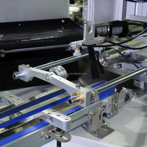 2 вида цветов CNC автомобильный сервопривод цилиндрическая стеклянная бутылка контейнер крем косметическая бутылка трафаретная печатная машина - Product Image 5