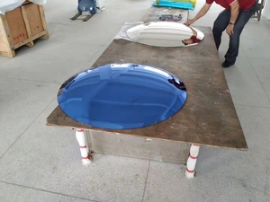 定制大尺寸圆形凹凸银玻璃镜 - Product Image 5