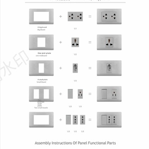 高品质灰色DOUBOLE3杆 + USB + C型插座3.1A插座美式家用插座 - Product Image 1