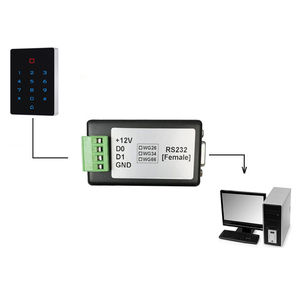 ASCII und HEX Dual-Way Wiegand 26/34/66 zu RS232 Computer ausgang Kommunikation konverter für die biometrische Zugangs kontrolle - Product Image 5