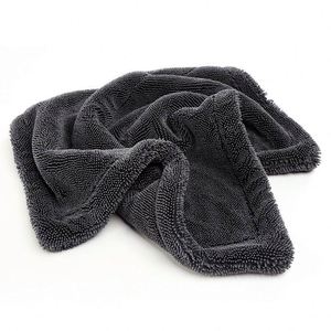 High Quality 50*70cm 1200gsm <strong>Dual</strong> Pile Layered Twisted Loop Microfiber Drying <strong>Towel</strong> Quick-Dry Edgeless for Car Soft Polyester - Product Image 2