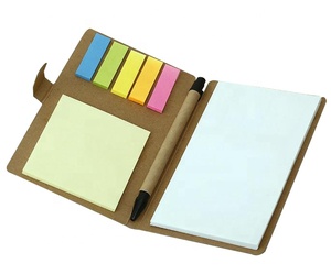 Cuadernos impresos de páginas personalizadas con cubierta de papel Kraft duradera de diseño bonito más nuevo promocional con adhesivo y bolígrafo - Product Image 3