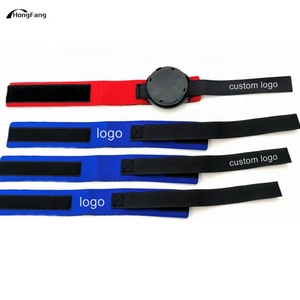 Gancho do logotipo personalizado e laço <span class=keywords><strong>neoprene</strong></span> chip timer tornozelo alças