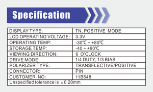 7-Segment-LED-Anzeige Passen Sie das TN-positive LCD-Anzeige segment mit der Laufwerks platine an - Product Image 5