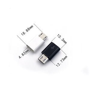 ミニショートマイクロUSBBオス-USBCタイプメスコンバーターUSB-C V8Type-Cアダプターおよびコネクター - Product Image 5