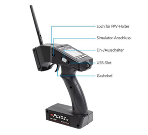 RadioLink RC4GS V3 <strong>RC</strong> 400 Meters Control Distance Gyro Integrated Receiver FPV Head Tracked Tanks Crawlers Surface Transmitter - Product Image 2
