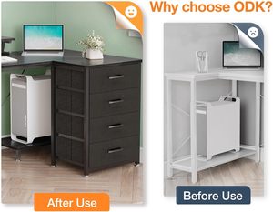 Moderna scrivania multifunzione per computer con porta di ricarica usb e presa di corrente da ufficio a casa con supporto per computer di grandi dimensioni - Product Image 2