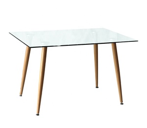 餐桌厨房家具矩形玻璃餐桌餐厅餐桌 - Product Image 3